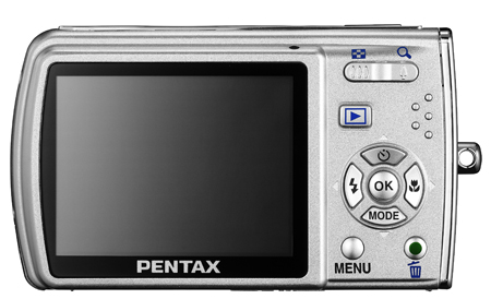 Pentax Optio M30 compact digital camera (back)