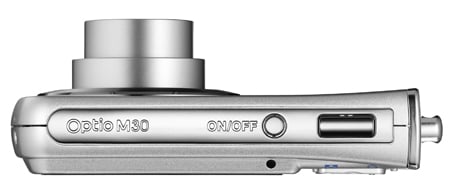 Pentax Optio M30 compact digital camera (top)