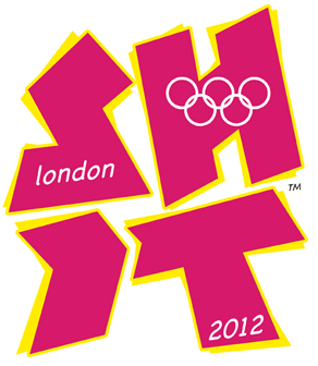 2012 Olympic logo formed into word 'shit'