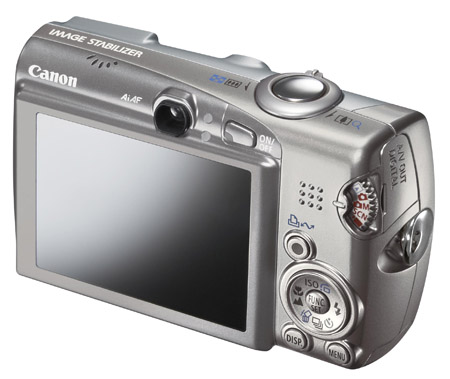 Canon Ixus 950 IS digital camera (back)