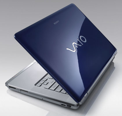 sony vaio laptop blue