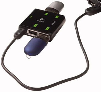 Logitech Premium four-port USB hub
