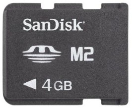 SanDisk 4GB Memory Stick Micro M2 memory card