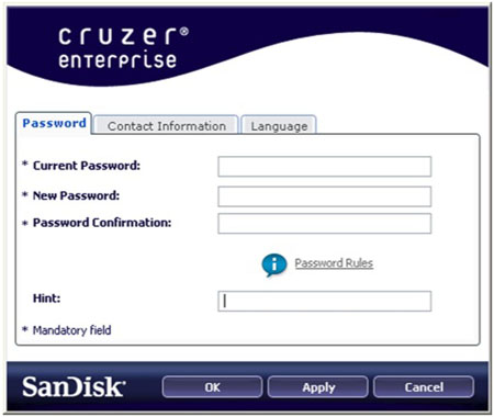 SanDisk Cruzer Enterprise software