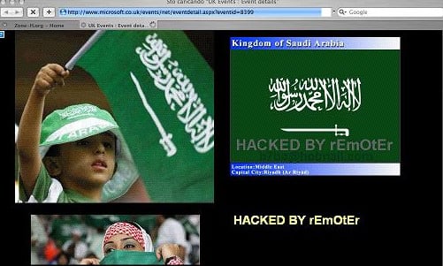 Saudi hackers spray digital graffiti