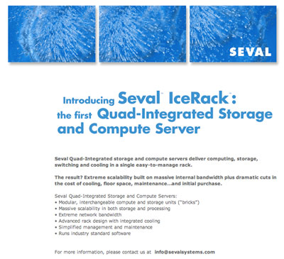 Seval Systems website before it mysteriously went down