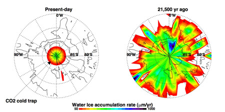 Martian water now, and 21,500 years ago: ESA