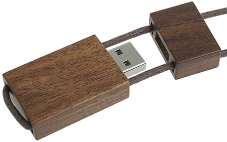 Wooden USB Memory Strap