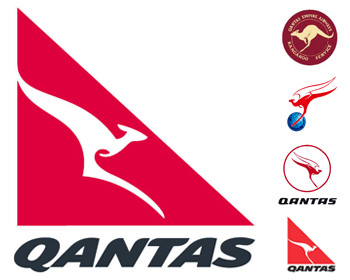 Qantas's logos through the ages