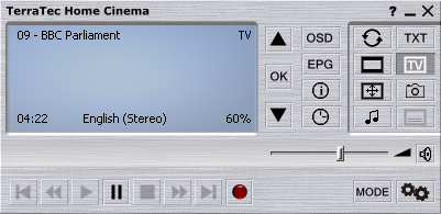 TerraTec DT TV software