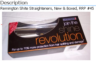 Those Remington Shite Straighteners, as seen on Bumblee