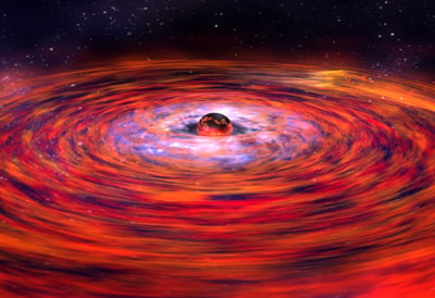 Artist's concept of a rare explosion on a neutron star. Credit: NASA/Dana Berry