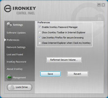 IronKey software