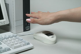 Fujitsu palm-vein scanning mouse