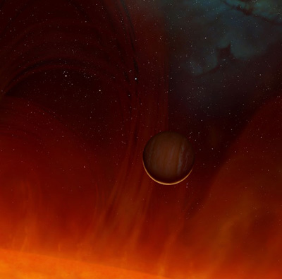 Artist's impression of the surviving planet.