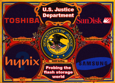 US Department of Justice widens NAND flash memory probe