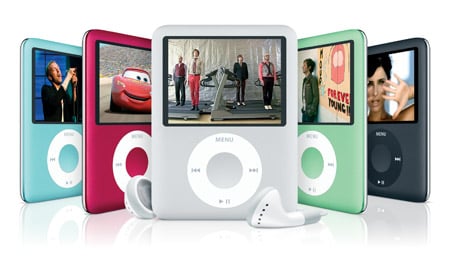 The iPod Nano range