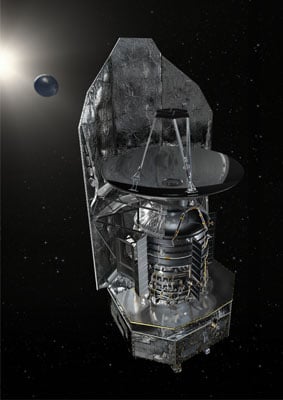 Artist's impression of the observatory out in space. Credit: ESA