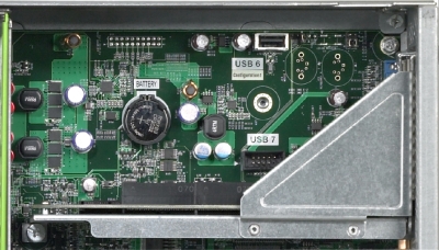 Shot of the USB port on the X4450 board