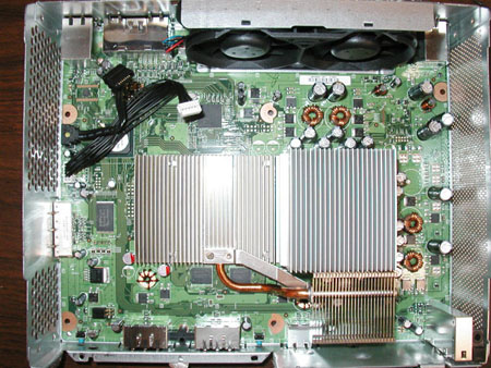 Xbox 360 'Falcon' heatsink - image courtesy JWSpeed