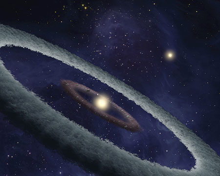 Artists' impression of the forming planet