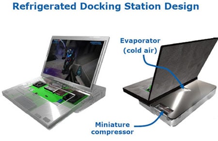 Intel/Embraco refridgerated laptop stand