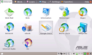 Asus Eee PC Linux UI