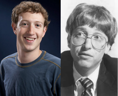 Bill Gates and Mark Zuckerburg