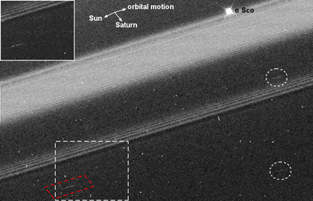 Moonlets orbiting Saturn. Credit: NASA