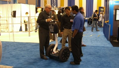 Segway at a robot show? That's roboridiculous