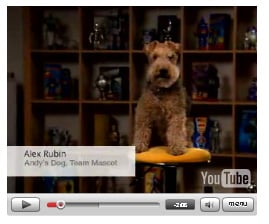 Andy Rubin's dog Alex: Google support?