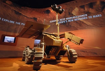 Artists impression of the rover. Credit: ESA