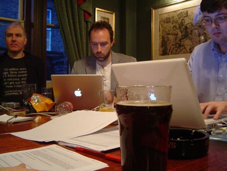 David Gerard and Jimmy Wales, Wikipedia UK &quot;Bootstrap Meeting&quot;