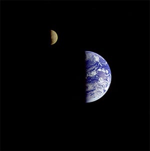 The Earth-Moon system is a rarity in the universe. Credit: NASA/JPL-Caltech