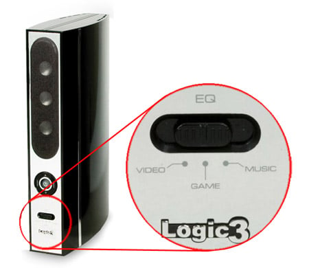 Logic3 SoundStation3 speaker EQ control