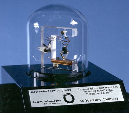 Replica of the first transistor