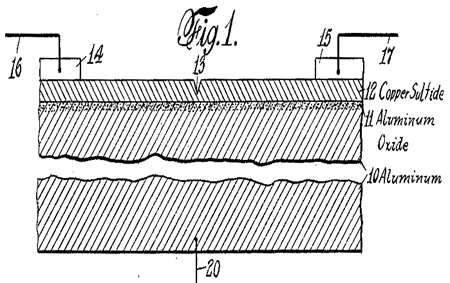 Lilienfeld's transistor