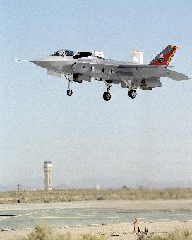 The earlier X-35 prototype during trials