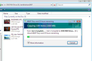how to copy a cd to another cd in windows vista