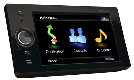 Pioneer AVIC-F500BT hybrid navigation system