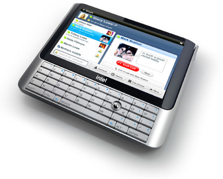 Intel Mobile Internet Device running Skype