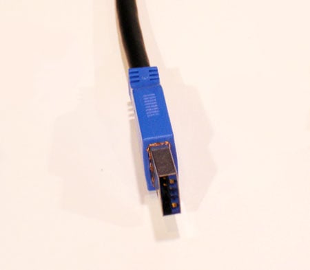 The standard USB 3 connector