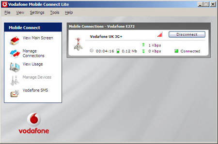 Vodafone USB Modem 7.2 on XP