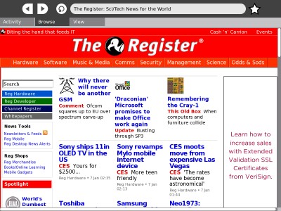 The XO's default web browser - click to enlarge