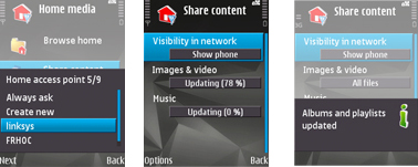 Nokia content sharing