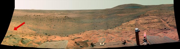 The panoramic view of the Martian surface. Image: NASA