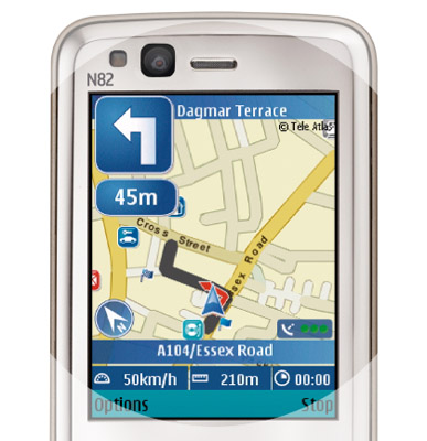 Nokia N82 satellite navigation