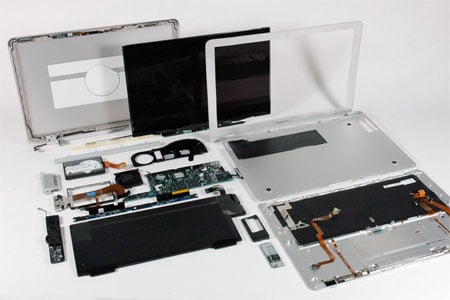 MacBook Air internals - image courtesy ifixit.com