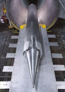 HyFly dual-combustion ramjet in windtunnel tests