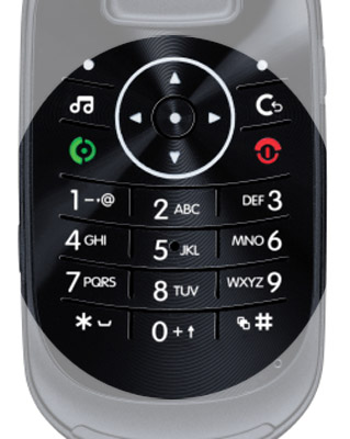 Motorola Moto U9 keypad